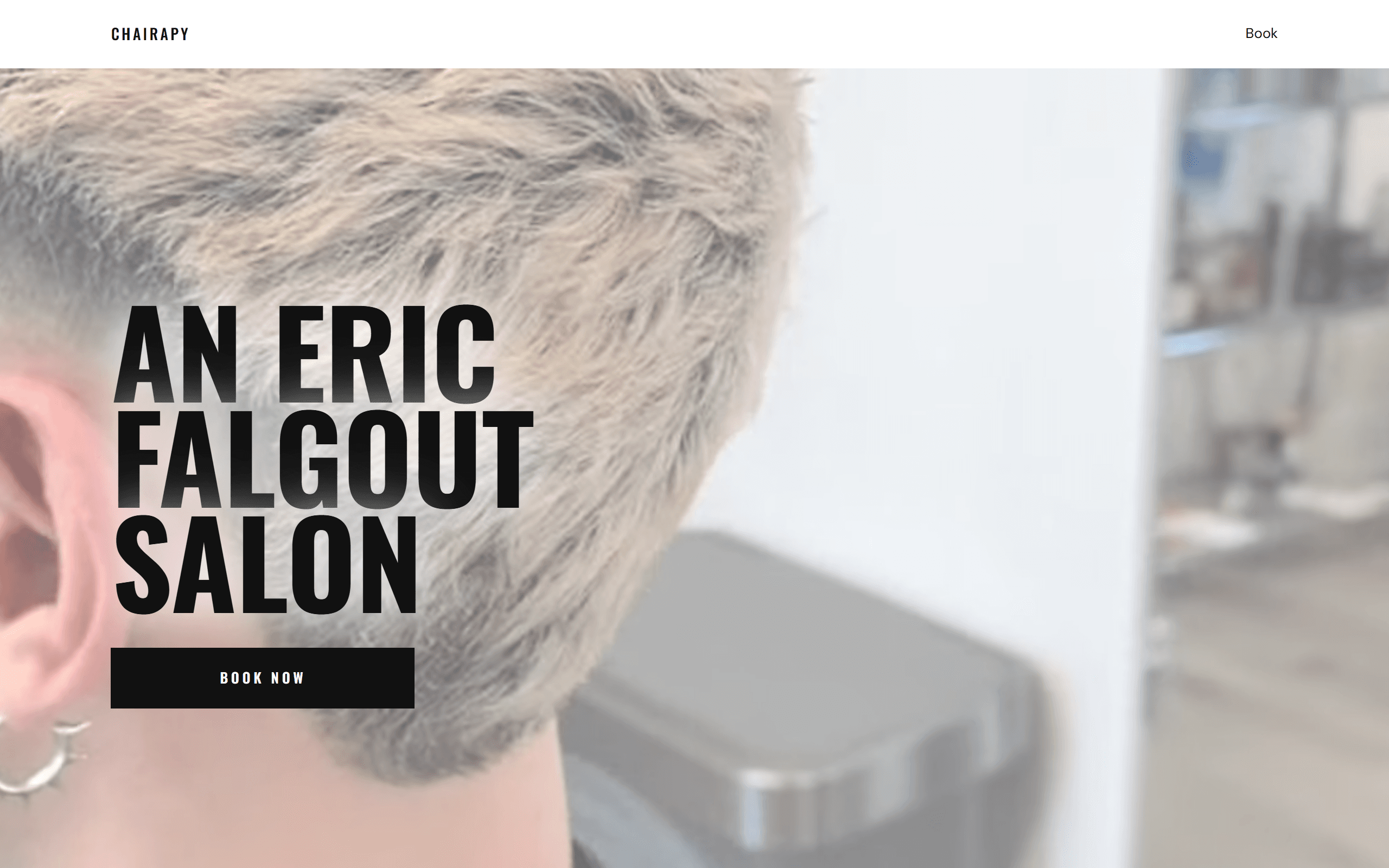chairapy.org homepage, An Eric Falgout Salon